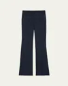Theory Demitria Good Wool Suiting Pants In Navy