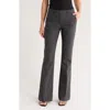 Theory Demitria Stretch Virgin Wool Flare Pants In Charcoal Grey