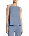 Theory Denim Apron Top In Blue