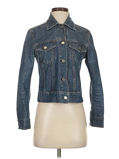 Pre-owned Theory Denim Jacket In Blue