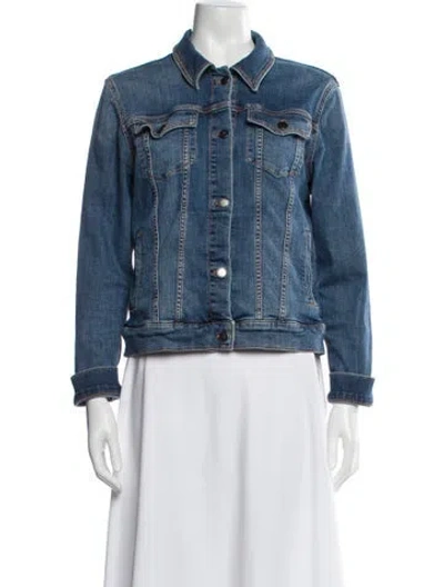 Pre-owned Theory Denim Jacket In Blue