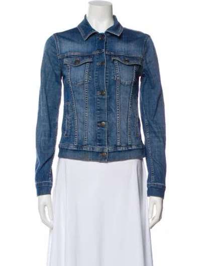 Pre-owned Theory Denim Jacket In Blue