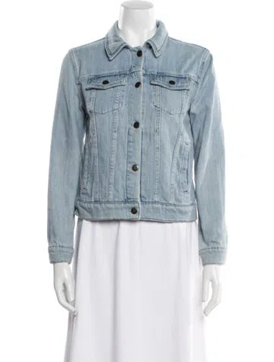 Pre-owned Theory Denim Jacket In Blue