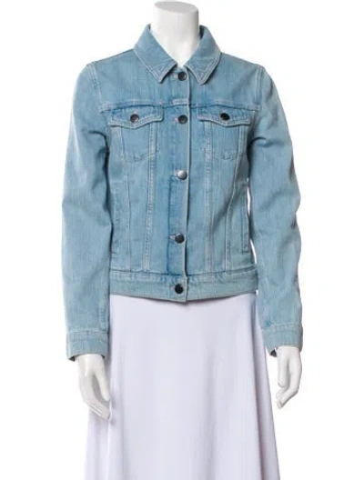 Pre-owned Theory Denim Jacket In Blue