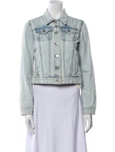 Pre-owned Theory Denim Jacket In Blue