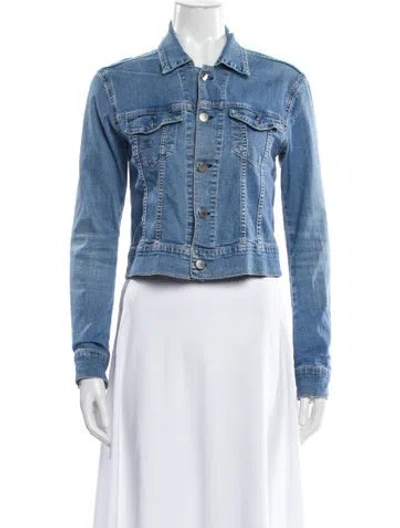 Pre-owned Theory Denim Jacket In Blue