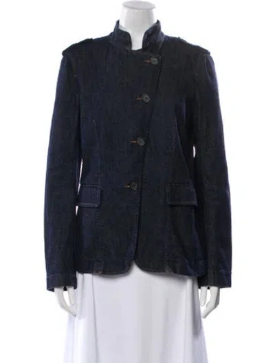 Pre-owned Theory Denim Jacket In Blue