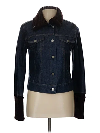 Pre-owned Theory Denim Jacket In Blue