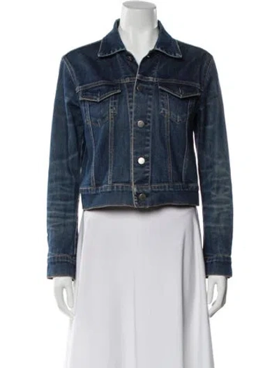 Pre-owned Theory Denim Jacket In Blue