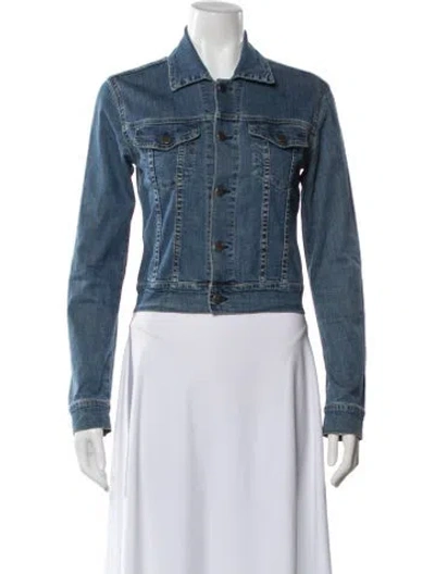 Pre-owned Theory Denim Jacket In Blue