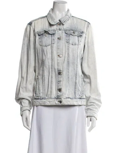 Pre-owned Theory Denim Jacket In Blue