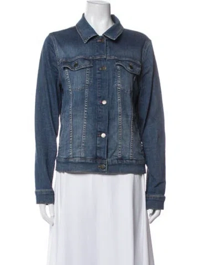 Pre-owned Theory Denim Jacket In Blue