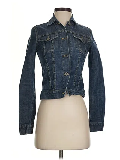 Pre-owned Theory Denim Jacket In Blue