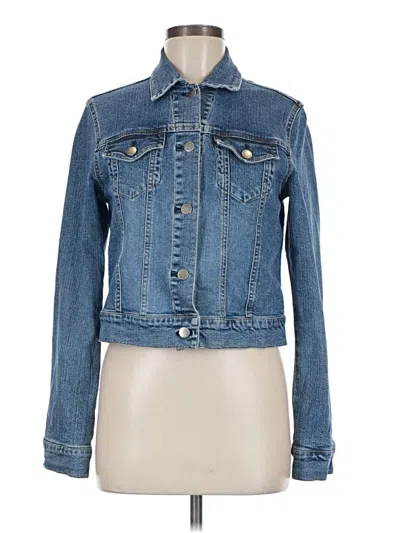 Pre-owned Theory Denim Jacket In Blue