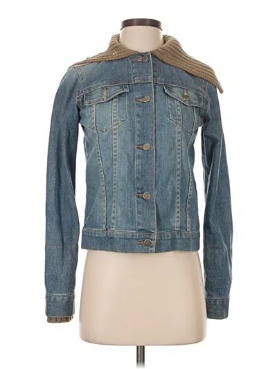 Pre-owned Theory Denim Jacket In Blue