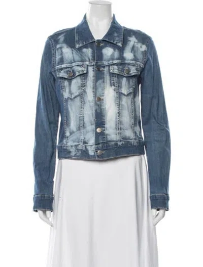 Pre-owned Theory Denim Jacket In Blue