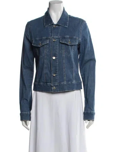 Pre-owned Theory Denim Jacket In Blue