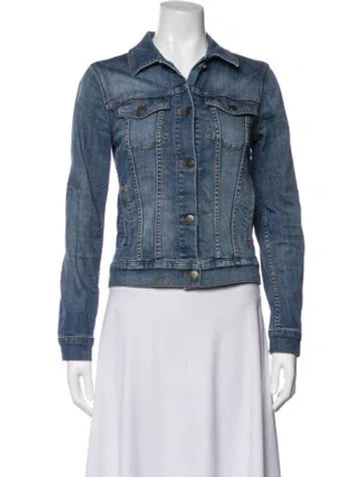 Pre-owned Theory Denim Jacket In Blue
