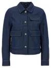 Theory Casual Jacket In Relaxed Denim