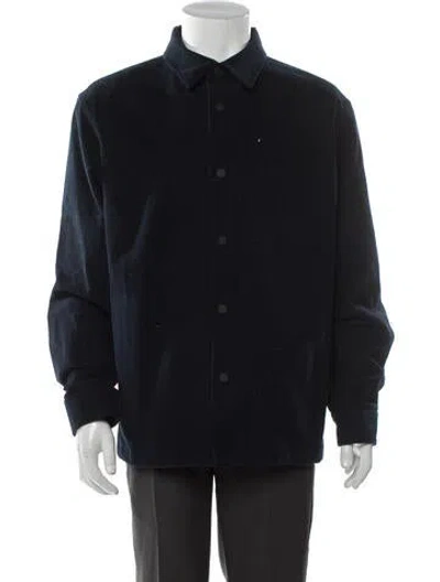 Pre-owned Theory Denim Jacket W/ Tags In Blue