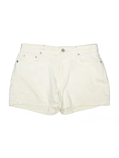 Pre-owned Theory Denim Shorts In White