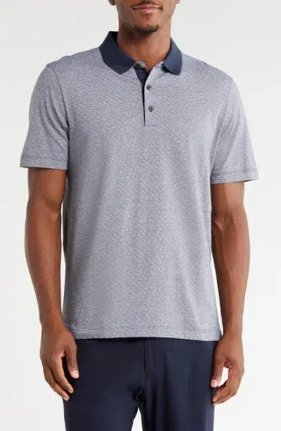 Theory Diagonal Dash Polo In Gray
