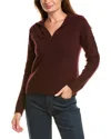 Theory Dimensional Wool & Cashmere-blend Polo Sweater In Red