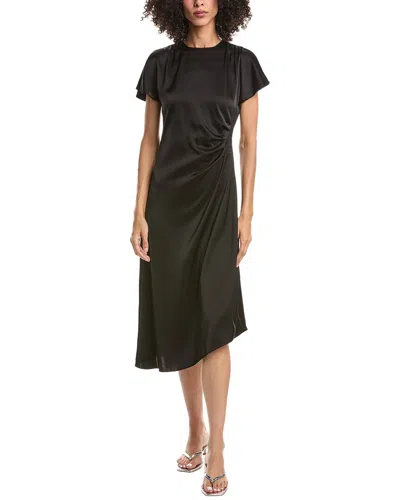 Theory Dolman Sleeve Midi Dress In Black