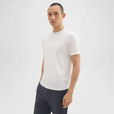 Theory Precise Tee In Luxe Cotton Jersey In White