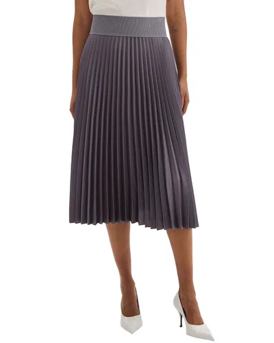 Theory Dorothea Rib Skirt In Purple