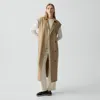 Theory Double-breasted Belt Dress In Wool-blend Flannel In Multi