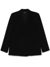 Theory Double-breasted Blazer In 黑色