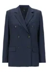 Theory Notched Lapels Double-breasted Blazer