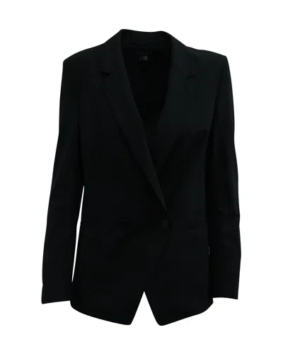 Theory Double-breasted Blazer In Black Wool