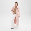Theory Double-breasted Overcoat In Double-face Wool-cashmere In New Blush