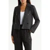 Theory Double Breasted Spread Collar Jacket In Black