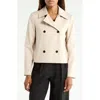 Theory Double Breasted Spread Collar Jacket In Multi