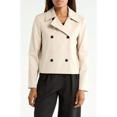 Theory Double Breasted Spread Collar Jacket In Multi