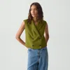 Theory Double-breasted Vest In City Twill