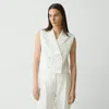 Theory Double-breasted Vest In City Twill