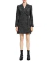 Theory Double-breasted Wool-blend Blazer In Black