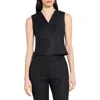 Theory Double Breasted Wool Vest In Multi