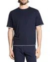 Theory Db Pima Cotton Layered T-shirt In Black