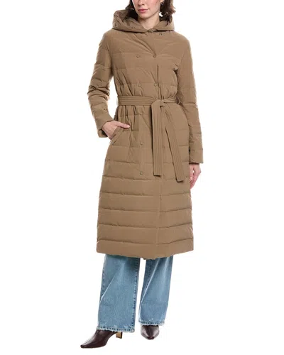 Theory Double Puffer In Brown