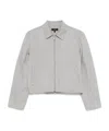Theory Mélange-effect Jacket In Gray