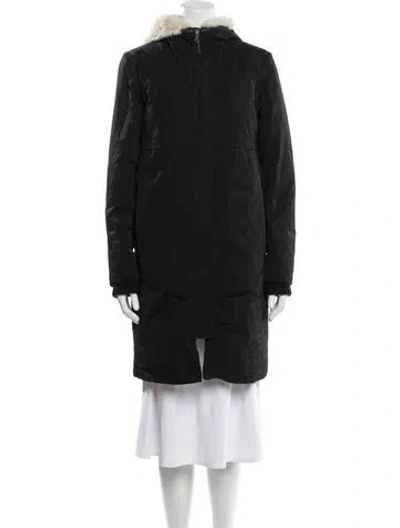 Pre-owned Theory Down Coat In Black