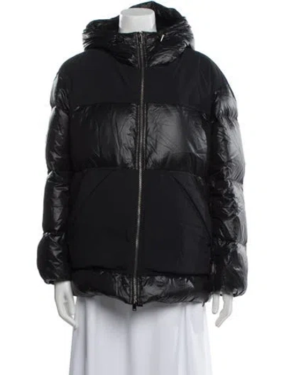 Pre-owned Theory Down Coat In Black