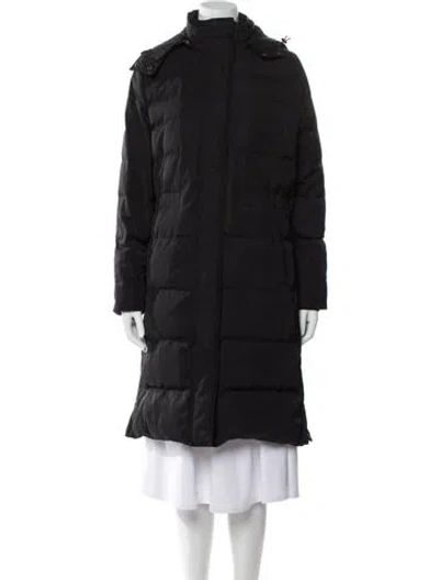 Pre-owned Theory Down Coat In Black