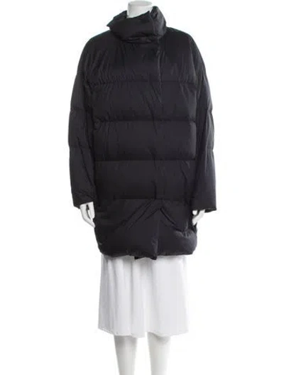 Pre-owned Theory Down Coat In Black