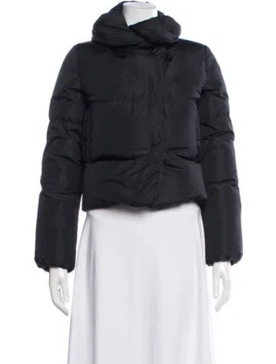 Pre-owned Theory Down Coat In Black
